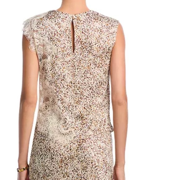 AQUA Lace Inset Top - Picture 5 of 5